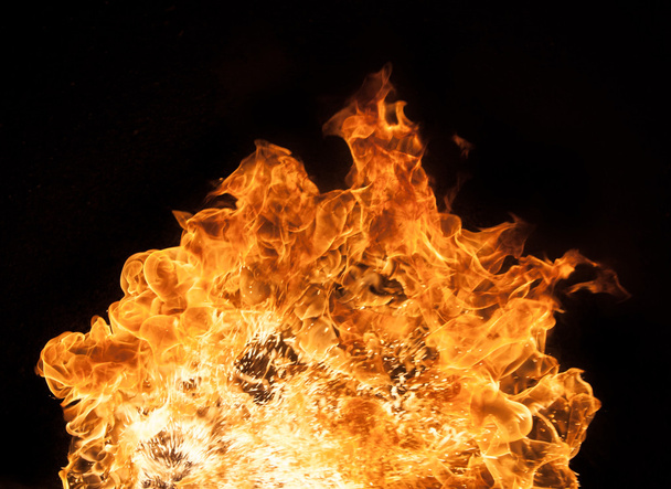 Beautiful stylish fire flames - Foto, Bild