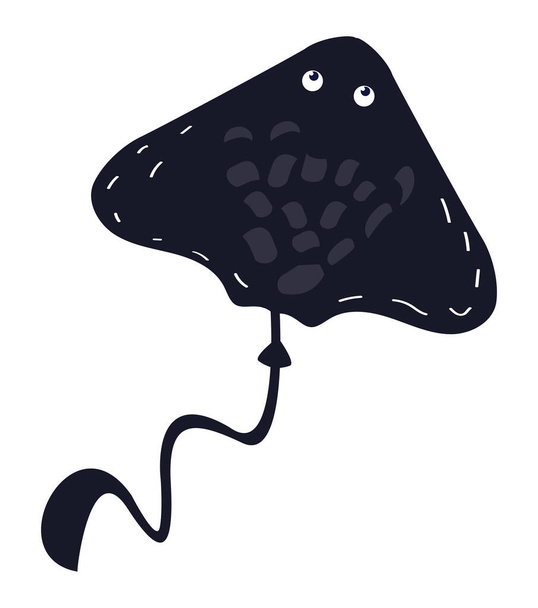 stingray sealife animal wild character - Вектор,изображение