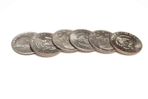 Para, sikke beyaz arka plan üzerinde - Fotoğraf, Görsel