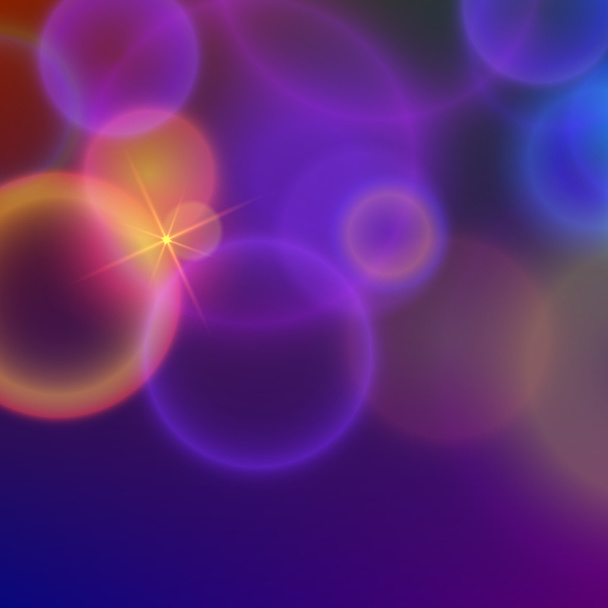 blurred glowing background circles a star - Vector, afbeelding
