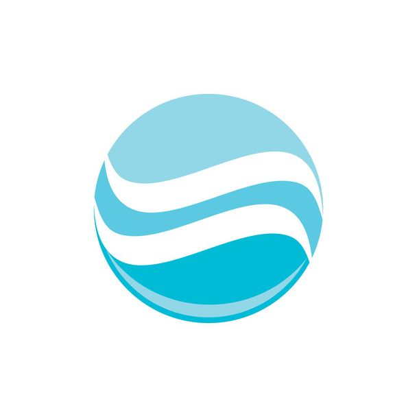 Σχεδιασμός λογότυπου εικονογράφησης διανύσματος ποταμού - Διάνυσμα, εικόνα