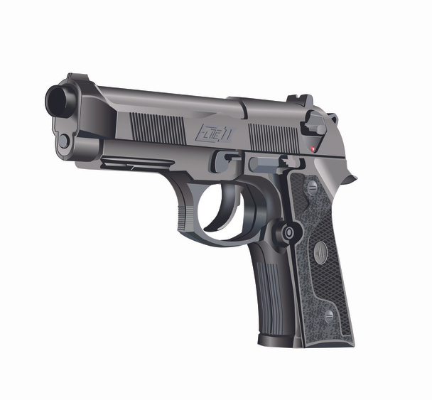 Пистолет Beretta Elite
 - Вектор,изображение