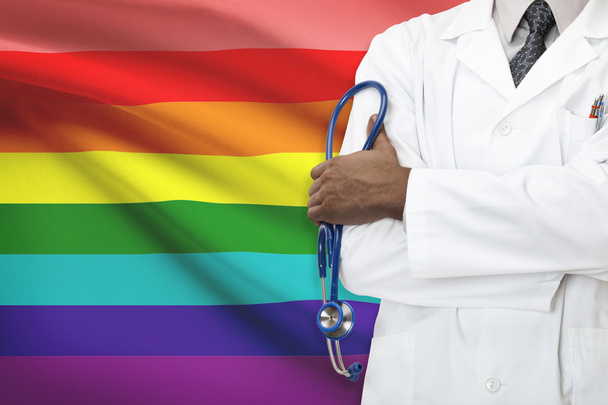 Concepto de sistema nacional de salud - Lgbt - lesbianas, gays, bisexuales y personas transgénero - Foto, imagen