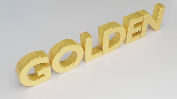 Золота 3D мета слів на білому тлі. 3D рендерингу
 - Фото, зображення