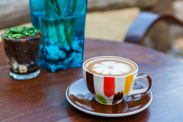 Latte coffee cup - Фото, изображение