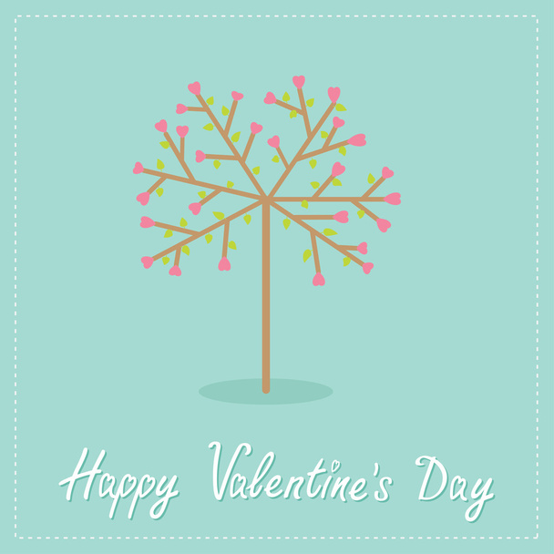 Love tree with hearts - Vector, Image