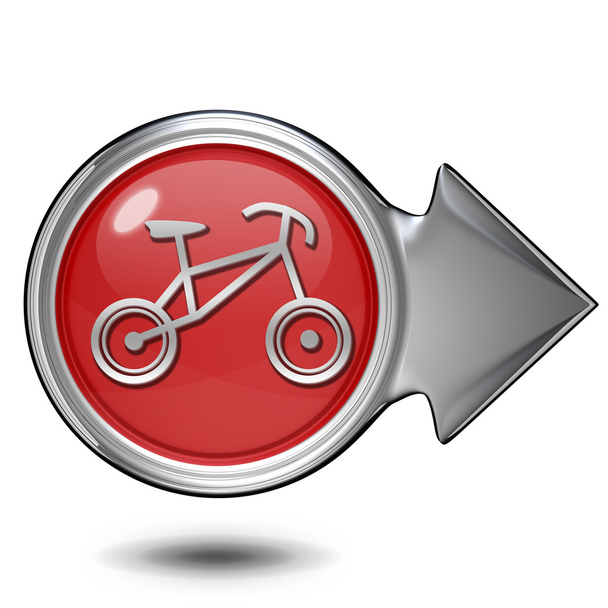 Icône circulaire vélo sur fond blanc
 - Photo, image
