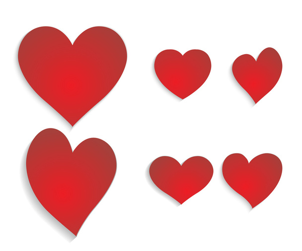 set of hearts - Vector, Imagen