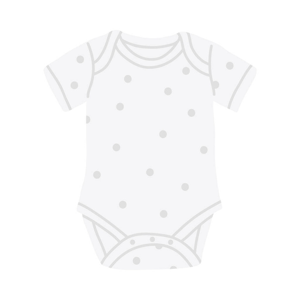 Vector illustration of cute doodle  bodysuit baby for digital stamp,greeting card,sticker,icon,design - Διάνυσμα, εικόνα