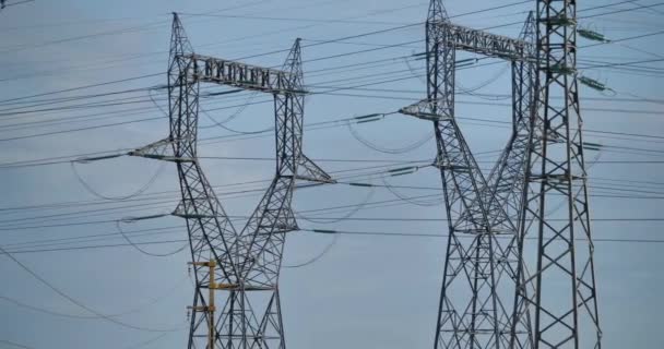 Power line , hight voltage in France - Footage, Video