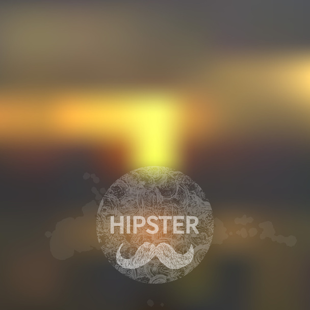 Background with hipster sign - Vector, imagen