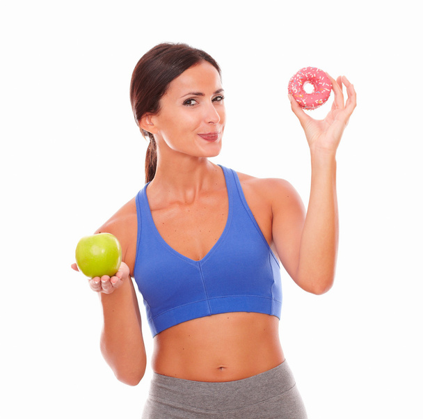 Hungry fit woman looking at you - Foto, Bild