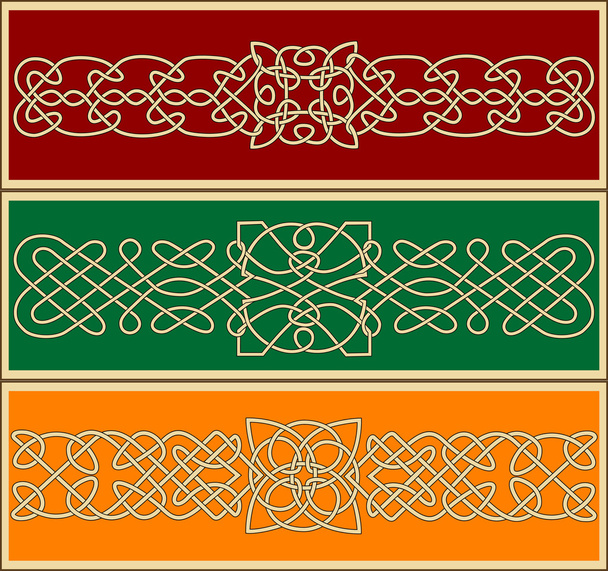 Keltische Ornamente und Muster - Vektor, Bild