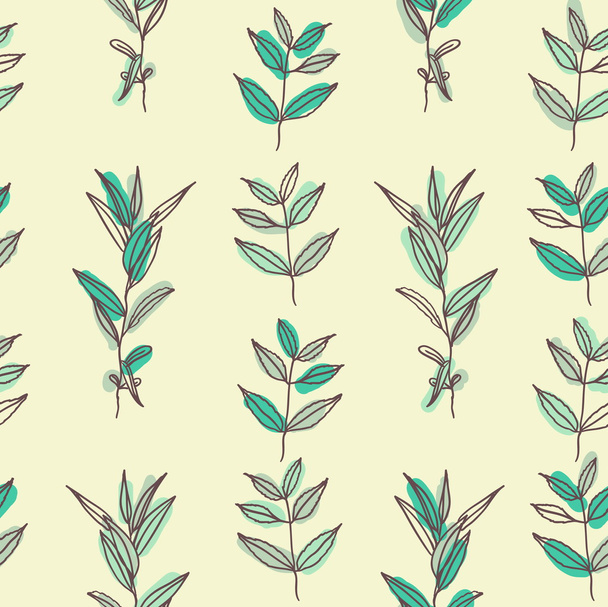 seamless pattern of leaves vector - Vector, Image