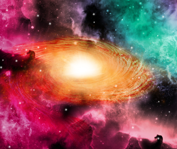 Galaxia espiral
 - Foto, Imagen