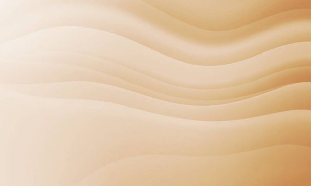 Gradiente de colores cremosos marrón blanco abstracto con líneas de onda diseño gráfico textura fondo. Uso para cosméticos concepto de naturaleza. - Foto, imagen