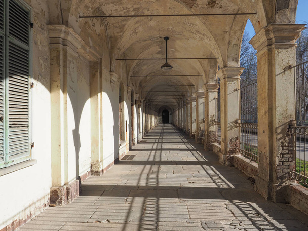 La Certosa former monastery and mental hospital in Collegno, Italy - Fotoğraf, Görsel
