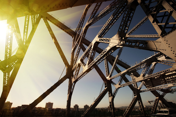 Australië Brisbane ijzeren brug - Foto, afbeelding