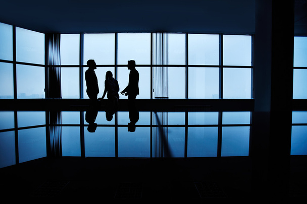 Silhouettes of business people - Fotoğraf, Görsel