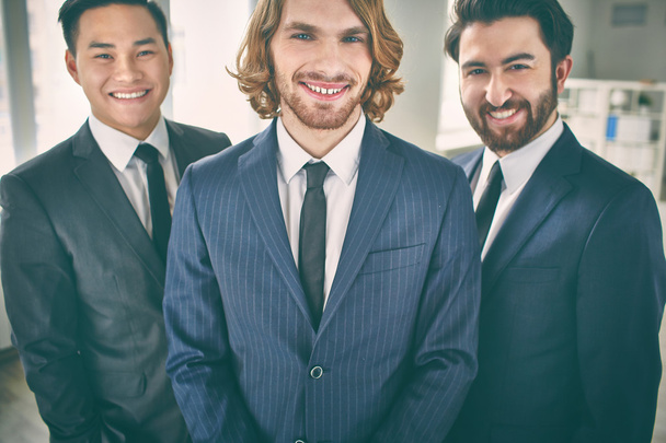 Három boldog üzletemberek - Fotó, kép