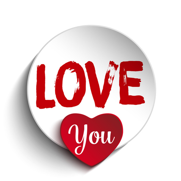 I Love you Heart - Vector, Image