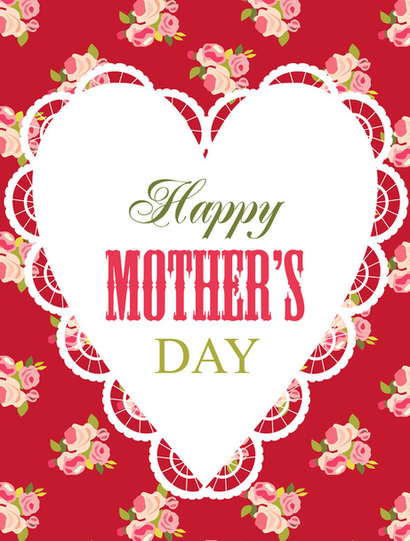 Happy Mother's day - Vector, Image