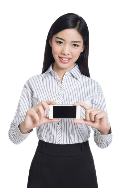 young happy business woman, chinese - Foto, afbeelding