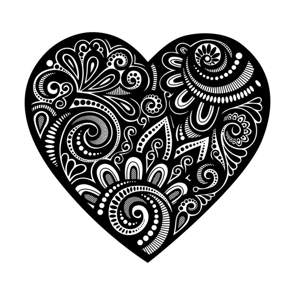 Deco Abstract Heart. - Vector, Image