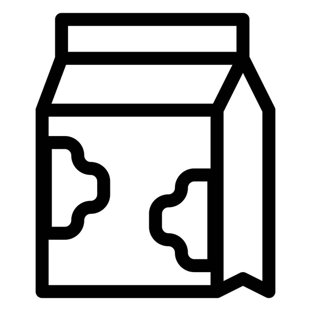 Milk carton, used for home delivery services. - Vektor, Bild