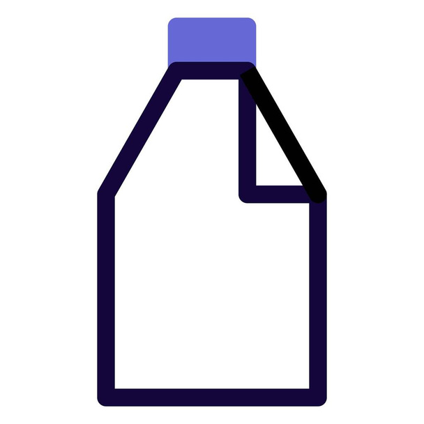 Revittyyn pakkaukseen varastoitu maito - Vektori, kuva