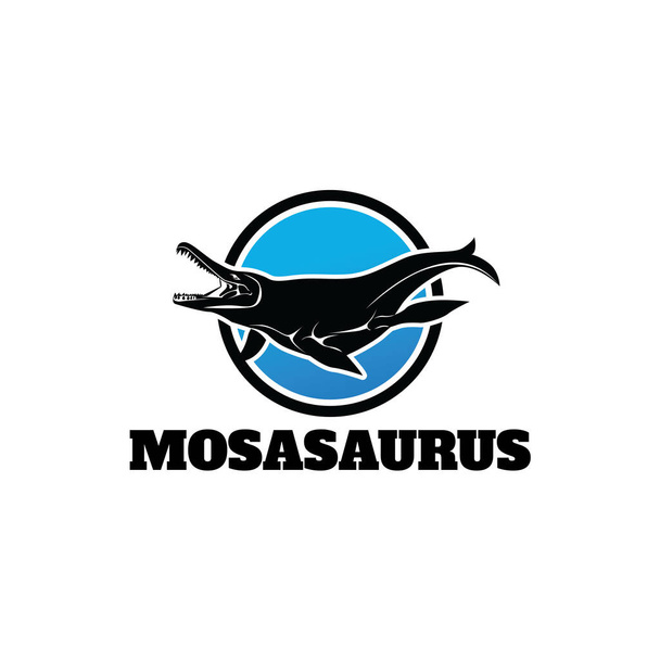 Mosasaurus Logo Template Design Vector - Vettoriali, immagini