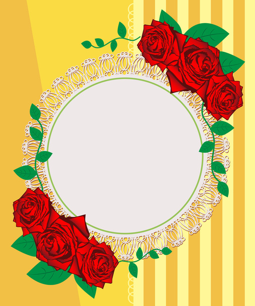 Vintage roses seamless pattern. Greeting Card. - Foto, Imagen