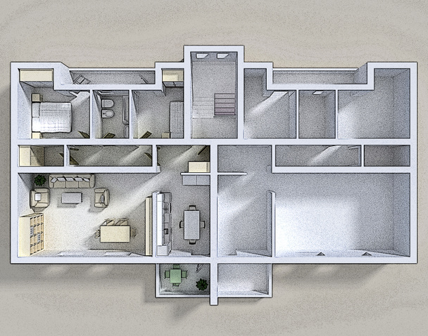Appartement double 3d
 - Photo, image