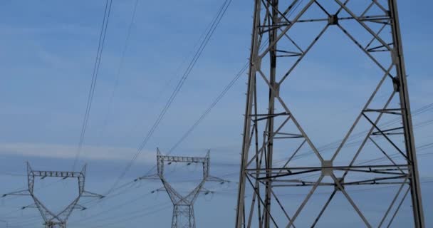 Ηλεκτρική γραμμή, hight τάση στη Γαλλία - Πλάνα, βίντεο