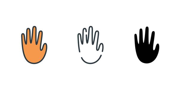 High five icon simple illustration - Vecteur, image