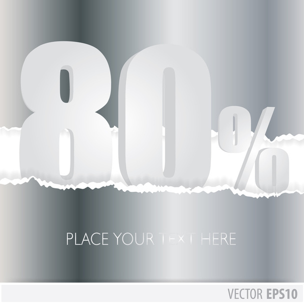 Сірий фон зі знижкою 80%
 - Вектор, зображення