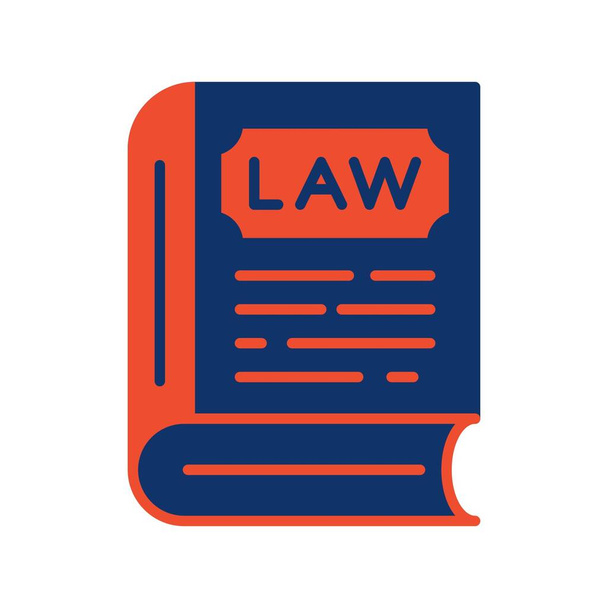 Law Book Creative Icons Desig - Vektör, Görsel