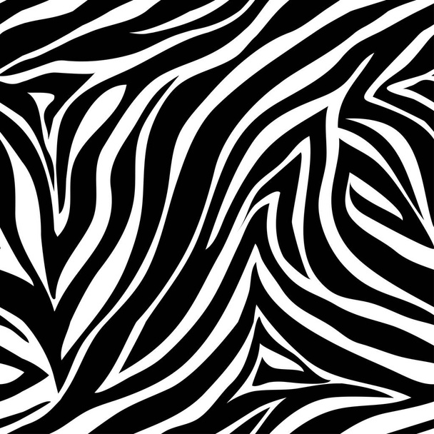 Vektör hayvan yazdırma. Zebra süsleme. Seamless modeli - Vektör, Görsel