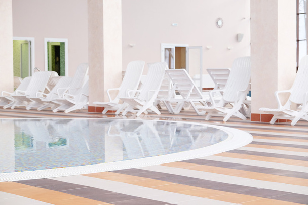 Swimming pool and aqua park in a resort hotel - Fotografie, Obrázek