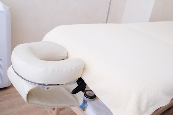 White leather massage table - Photo, Image