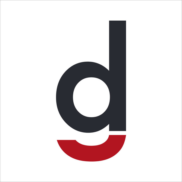 Логотип літери Alphabet DG або GD - Вектор, зображення