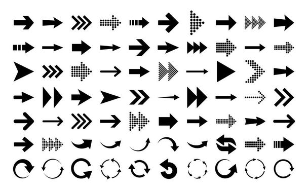 a set of various arrows - 70 pieces - Vektor, kép