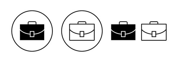 Briefcase icon vector for web and mobile app. suitcase sign and symbol. luggage symbol. - Vecteur, image