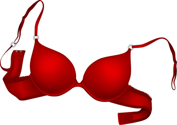 Vector red bra - Vektor, kép