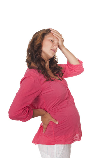 Беременная женщина страдает от боли
 - Фото, изображение