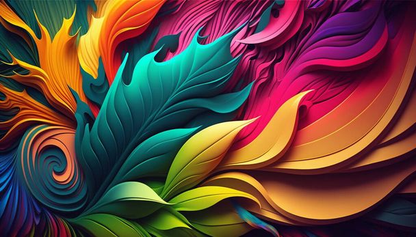 abstract colorful art background - Photo, Image