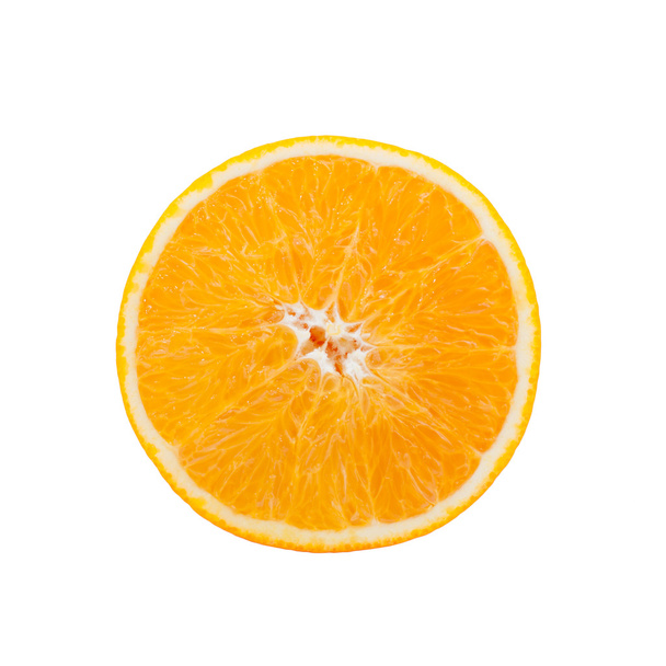 Fetta arancio isolato su sfondo bianco - Foto, immagini