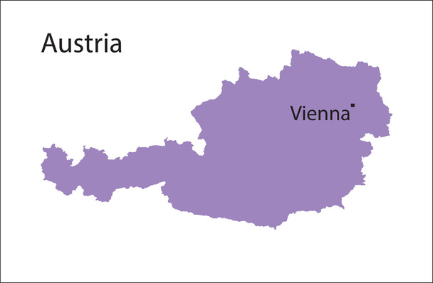 Carte violette de L'Autriche
 - Vecteur, image