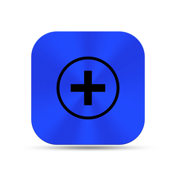 Βαθύ μπλε μεταλλικά κουμπιά με προσθήκη σήμα - Φωτογραφία, εικόνα