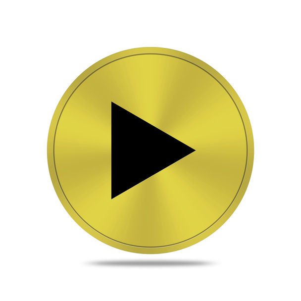 золотая кнопка с прямой иконкой
 - Фото, изображение